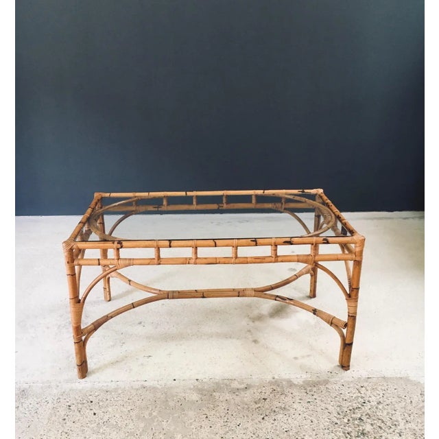 Tan Mid-Century Chippendale Bamboo Dining Table, Italy, 1960s For Sale - Image 8 of 18