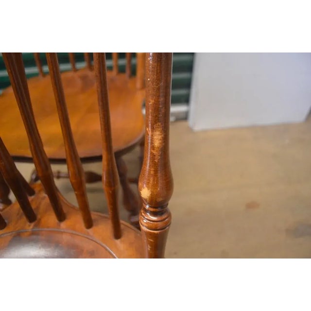 Mid 20th Century Set of 8 Nichols & Stone Windsor Dining Chairs – Vintage American Traditional For Sale - Image 9 of 10