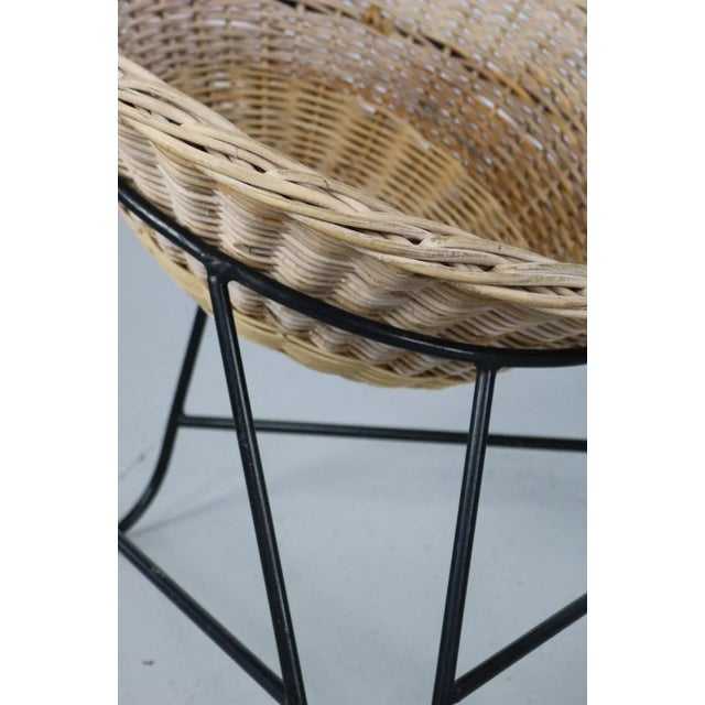 Set of Rattan Wicker Armchairs, 1950s For Sale - Image 13 of 18