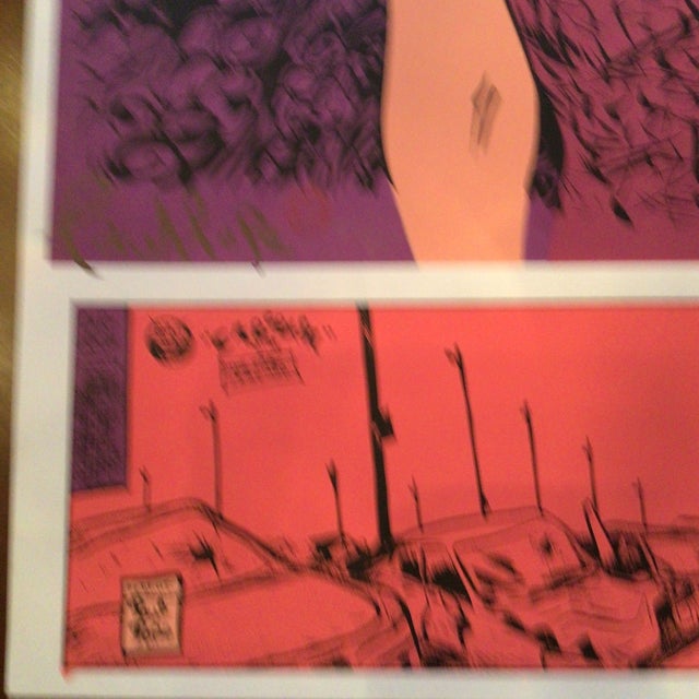 Paul Pope Pop Art Poster “Car Crash” Signed and Numbered For Sale - Image 9 of 12