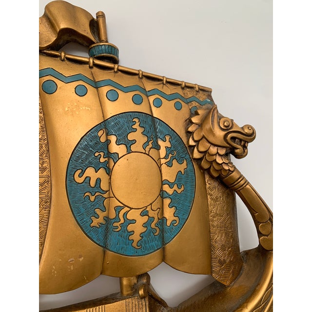 Mid-Century Viking Dragon Boat Wall Art For Sale In Phoenix - Image 6 of 7