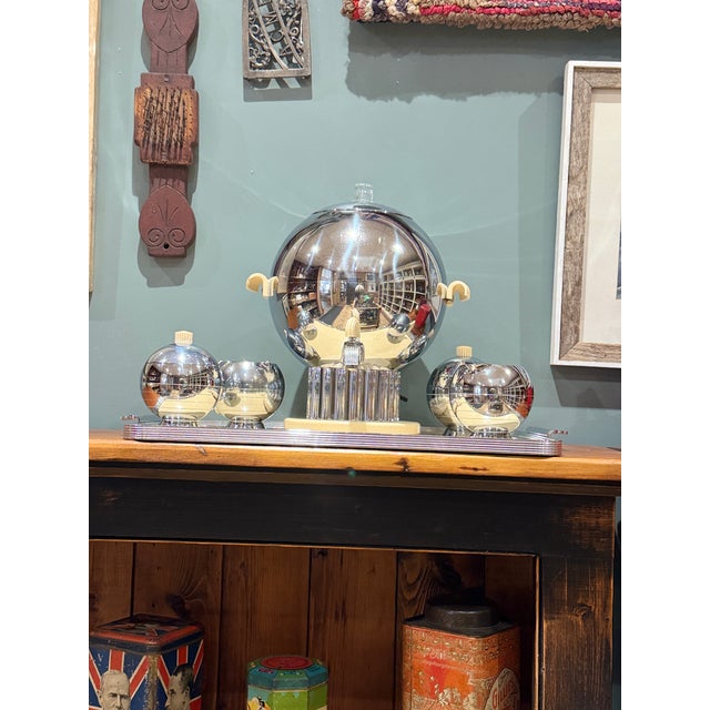 Vintage Art Deco Walter Von Nessen for Chase Coffee Service c.1938 = Set of 6 For Sale - Image 4 of 15