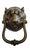 Large Vintage Bronze Leopard Head Door Knocker, Circa 1940 For Sale - Image 11 of 11
