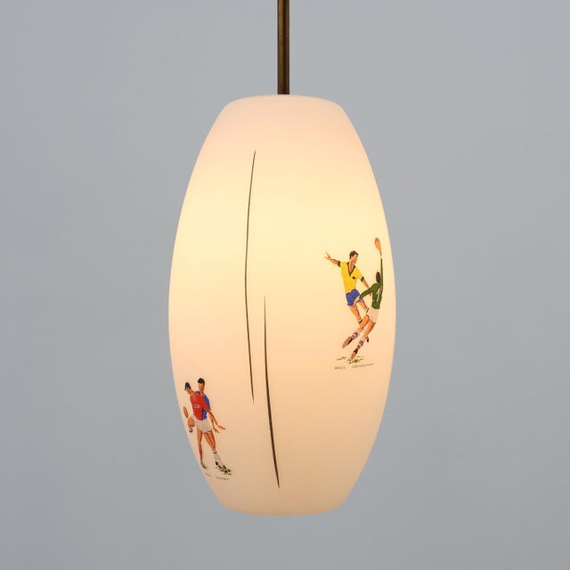 Collector's Pendant Lamp Commemorating the 1962 Fifa World Cup in Chile, United Kingdom, 1960s For Sale - Image 13 of 13