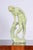 Green Vintage Art Deco Statue in Glazed Ceramic, 1940s For Sale - Image 8 of 10
