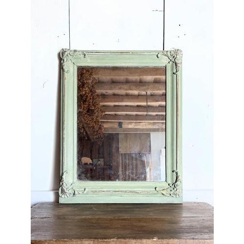 An original 19th century French mirror with original mercury plate. Lovely moulding to the frame, and in a beautiful soft...