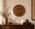 Green Large Anglo-Indian Style Embossed Copper Wall Charger with Red and Gold Floral Decoration, 1970s For Sale - Image 8 of 9