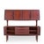 Hos Wulff Mid Century Danish Teak Tambour Door Credenza and Hutch For Sale - Image 9 of 9