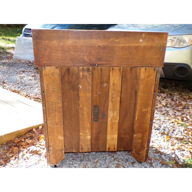 Antique Oak Chest Commode Washstand Dry Sink Country Farmhouse Cabinet For Sale - Image 17 of 18