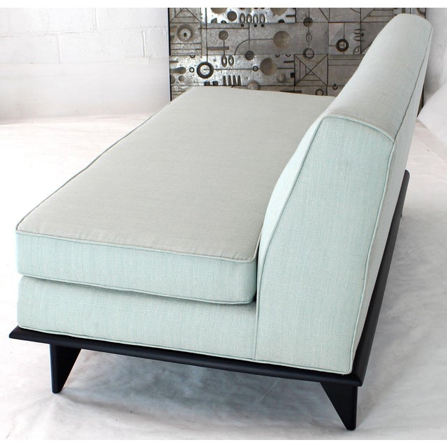 Mid-Century Modern New Upholstery John Widdicomb Mid-Century Modern Loveseat Couch For Sale - Image 3 of 9