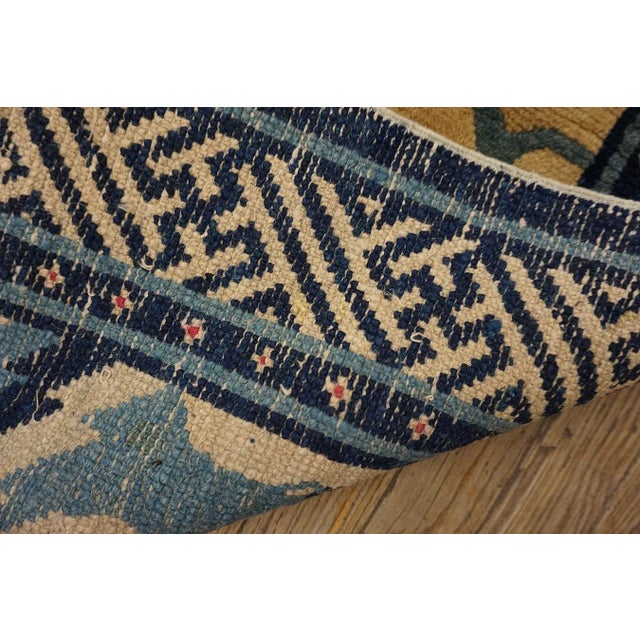 1920s Beige Animals Pictorial Antique Chinese BaoTou Rug 2'2'' X 4'3" Knotted Wool Carpet For Sale - Image 12 of 12