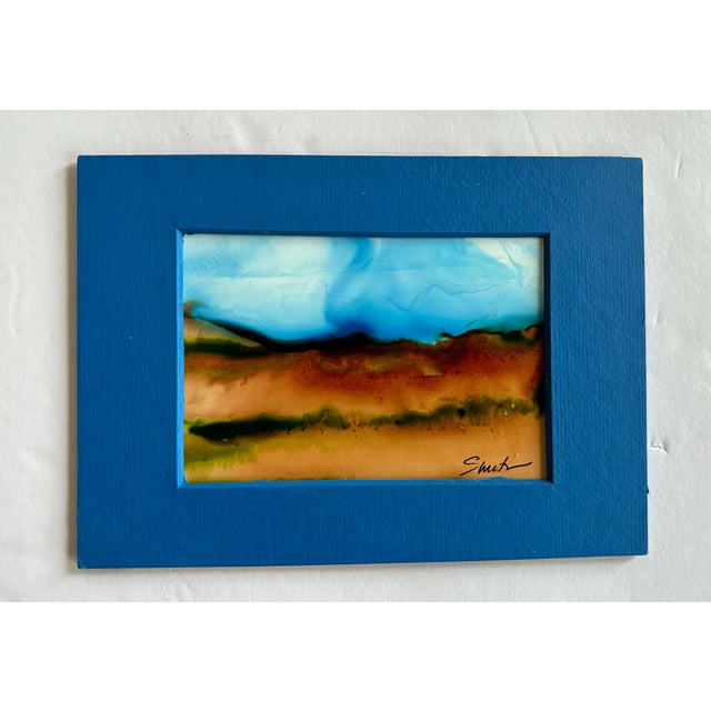 Framed Signed Original Watercolor Painting For Sale - Image 4 of 4