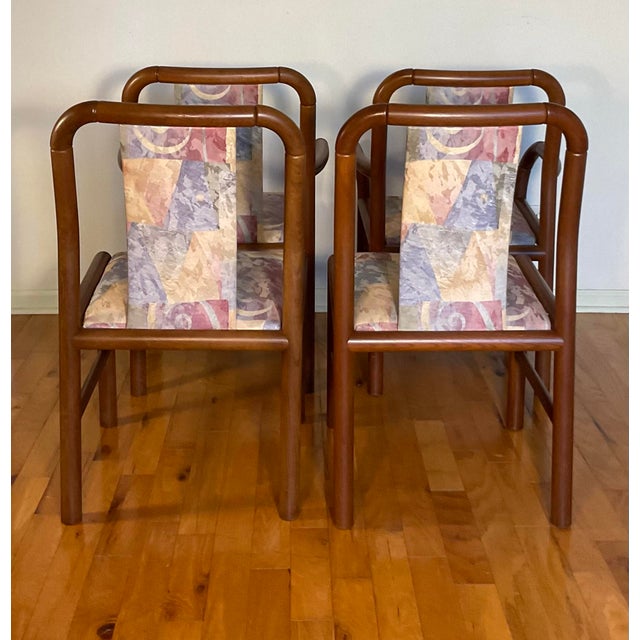 Set of 4 Benny Linden Danish Modern Teak Upholstered Dining Chairs, C. 70’s For Sale - Image 4 of 12