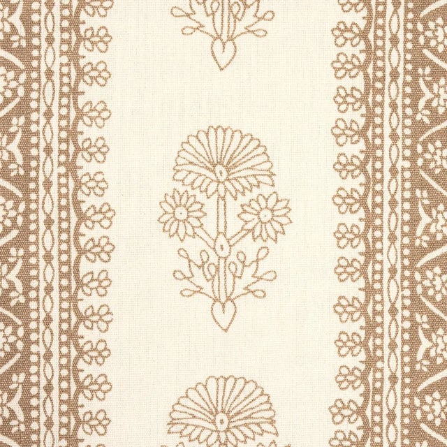 Schumacher Sample - Schumacher x Mark D. Sikes Hyacinth Indoor/Outdoor Fabric in Neutral For Sale - Image 4 of 6