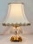 Waterford “Lismore” Round Cut Crystal Table Lamp-Customized Shade, Brass Base For Sale - Image 11 of 12
