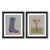 Dottie and Honey by Willa Heart in Brimfield Black Frame, Set of 2 Mini Art Prints For Sale