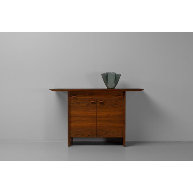 Walnut Console Cabinet, France, 1960s For Sale - Image 13 of 14