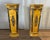 Gorgeous Pedestals in Good Antique Condition. Solid and Firm. The Mottled Marble Tops and approx 3 bands are crumbling....