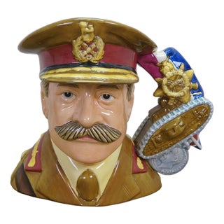 Royal Doulton English Traditional General Haig Military Leader Toby Character Jug For Sale
