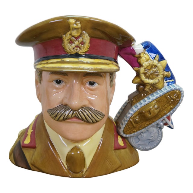 Royal Doulton English Traditional General Haig Military Leader Toby Character Jug For Sale