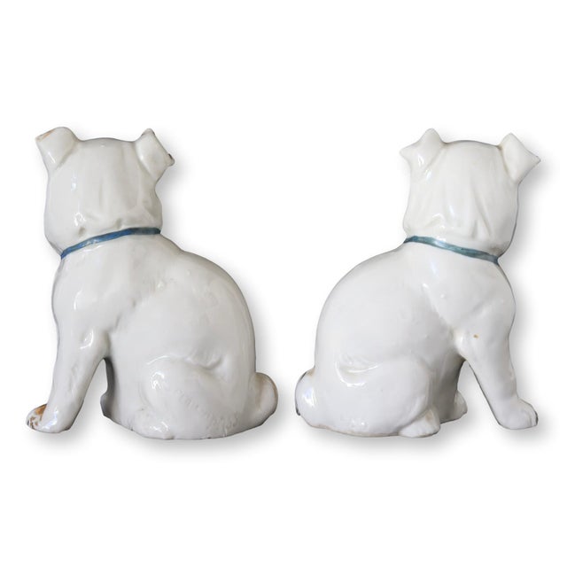 Antique German Porcelain Pugs For Sale - Image 4 of 5