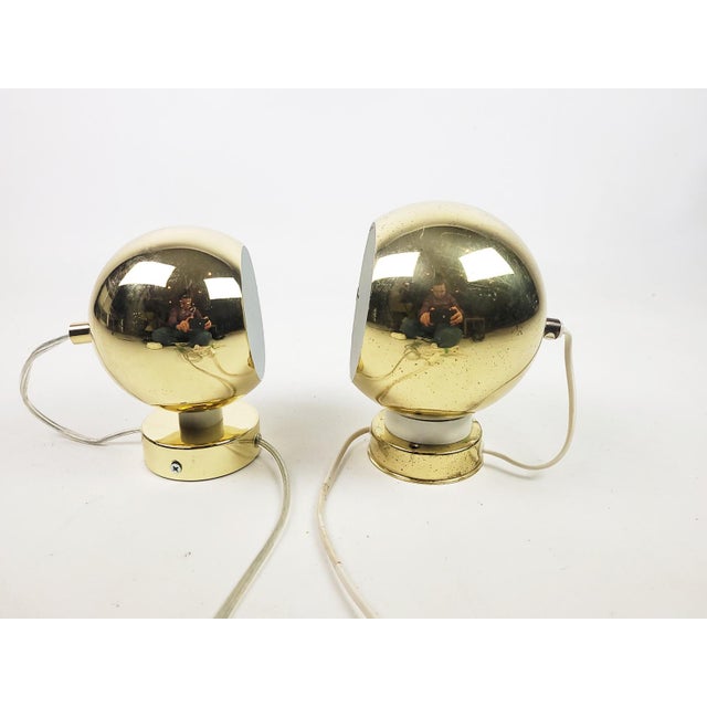 Gold Vintage Swedish Magnetic Wall Lamp, 1970s For Sale - Image 8 of 13
