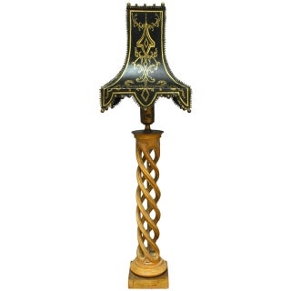 James Mont Carved Helix Lamp for Frederick Cooper For Sale