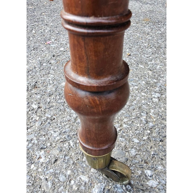 Late Federal Fruitwood Single Drawer Dropleaf Pembroke Table, Circa 1800s For Sale - Image 9 of 12
