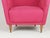 Wood Italian Pink Fabric Upholstered Chair, 1950s For Sale - Image 7 of 14