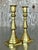 Metal Vintage Regency Stacked Brass Candlesticks - A Pair For Sale - Image 7 of 10