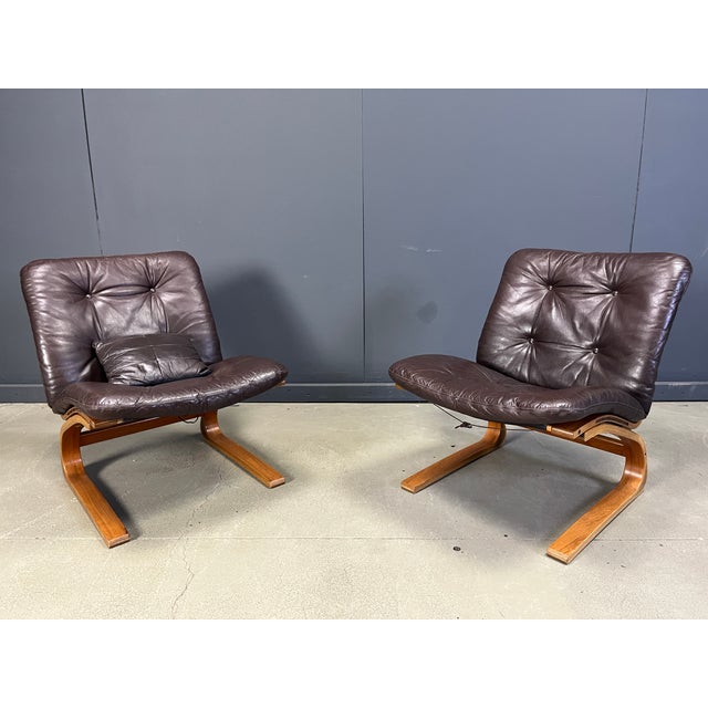 Kengu Lounge Chairs from Elsa & Nordahl Solheim, 1960s, Set of 2 For Sale - Image 3 of 9