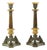 Gilded Acanthus: Pair of 19th Century French Bronze Candlesticks For Sale