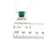 Metal Natural Emerald Diamond Necklace 18" 14k Gold 6.04 TCW Certified For Sale - Image 7 of 12