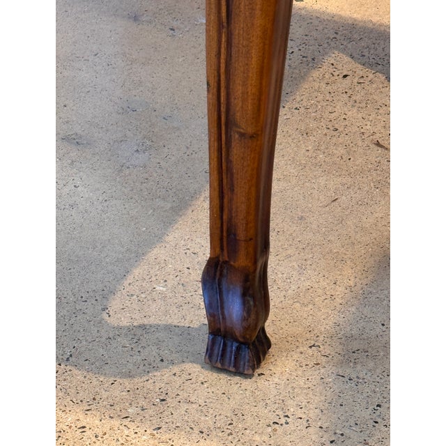 19th Century French Walnut Marble Top Console For Sale - Image 6 of 13