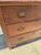 Antique Victorian Arts & Crafts Oak Chest of Drawers With Decorative Brass Pulls, Circa 1900 For Sale - Image 12 of 12