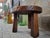 Brutalist Round Oak Coffee Table, 1970s For Sale - Image 4 of 9