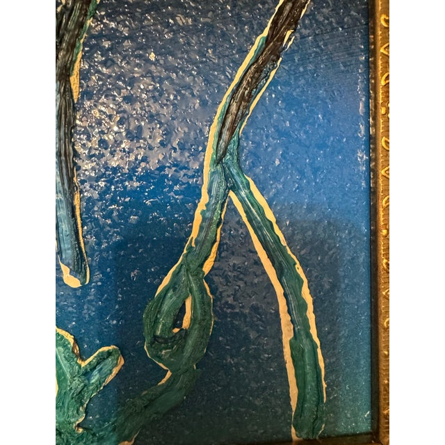 Abstract Blue Bunny Painting by Hunt Slonem For Sale - Image 3 of 6