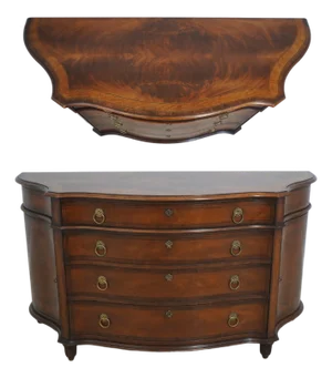 Henredon 4 Drawer 2 Door Mahogany Server High Chest