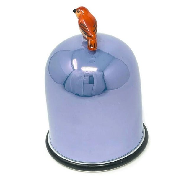 Art Deco 1920s Art Deco Noritake Morimura Japanese Lusterware Figural Bird Domed Lid Trinket Box For Sale - Image 3 of 10