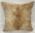 2020s 18” X 18” Premium Colombian Champagne Long-Haired Cowhide Pillow Cover - Handcrafted by Pablo Sota Designs For Sale - Image 5 of 11