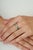 Emerald and Diamond Infinity Twist Ring in Sterling Silver, Size 7.5 For Sale - Image 6 of 12