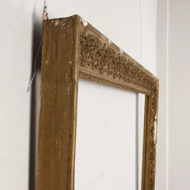 Pastille Golden Carved Frame For Sale - Image 9 of 12