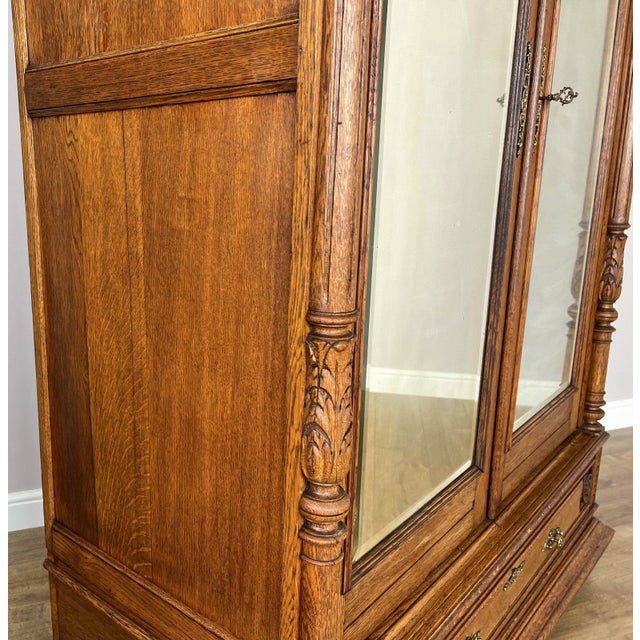 French Wardrobe in Oak For Sale - Image 15 of 18