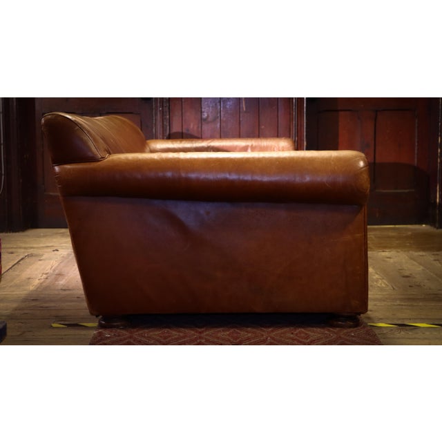 Animal Skin Vintage Four-Seater Sofa in Leather, 2010s For Sale - Image 7 of 13