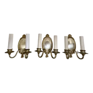 Set of 3 Vintage 1920s Caldwell Sconces