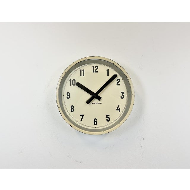 【極美品】FRESH SERVICE Wall Clock Khaki Seiko-Yori-Wall-Clock-