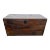 Large Espresso Wood Trunk For Sale