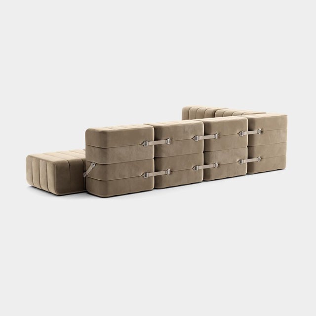 Contemporary Large Flexible Corner Sofa from Ambivalenz, Set of 12 For Sale - Image 3 of 5