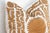 Gold Scrollwork Suzani Zar Pillow Cover For Sale - Image 4 of 7