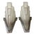 1920s French Art Deco Skyscraper Sconces by Sabino - Pair For Sale